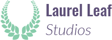 Leaf Logo with Laurel Leaf Studios A Resource for Story Telling